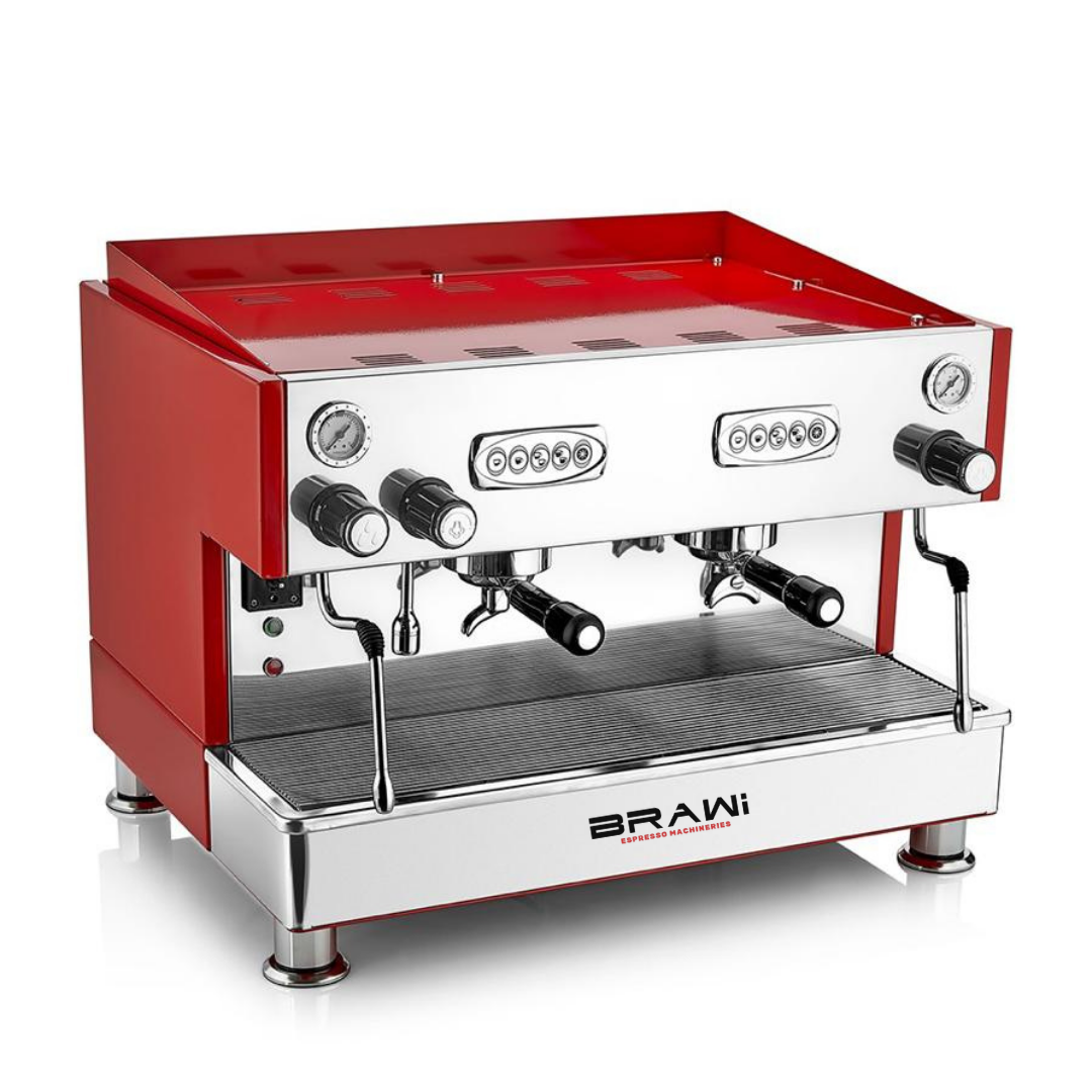 Brawi Efeli EL 2 GR Espresso Kahve Makinesi (Kırmızı)