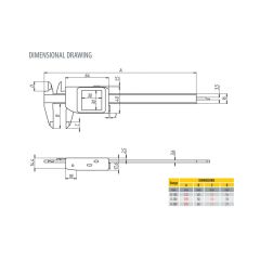 Bilgisayarlı mikron dijital kumpas IP-54 MICROTECH® 0-150x0.001mm ( MultiForce 1-20N, Kablosuz )