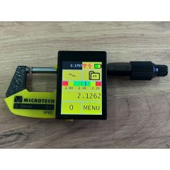 LAB Tablet dijital mikrometre IP-65 MICROTECH® 0-25x0,0001mm (Kablosuz+USB)