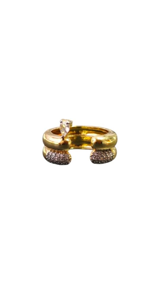 Gold Zirkon Taş Yüzük