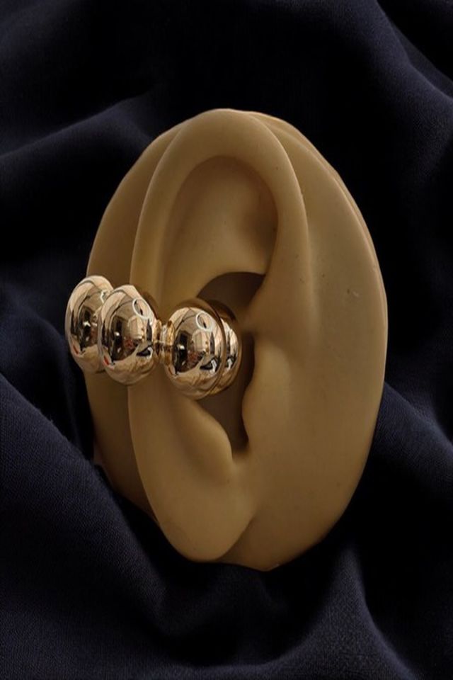 Earcuff Gold  Küpe