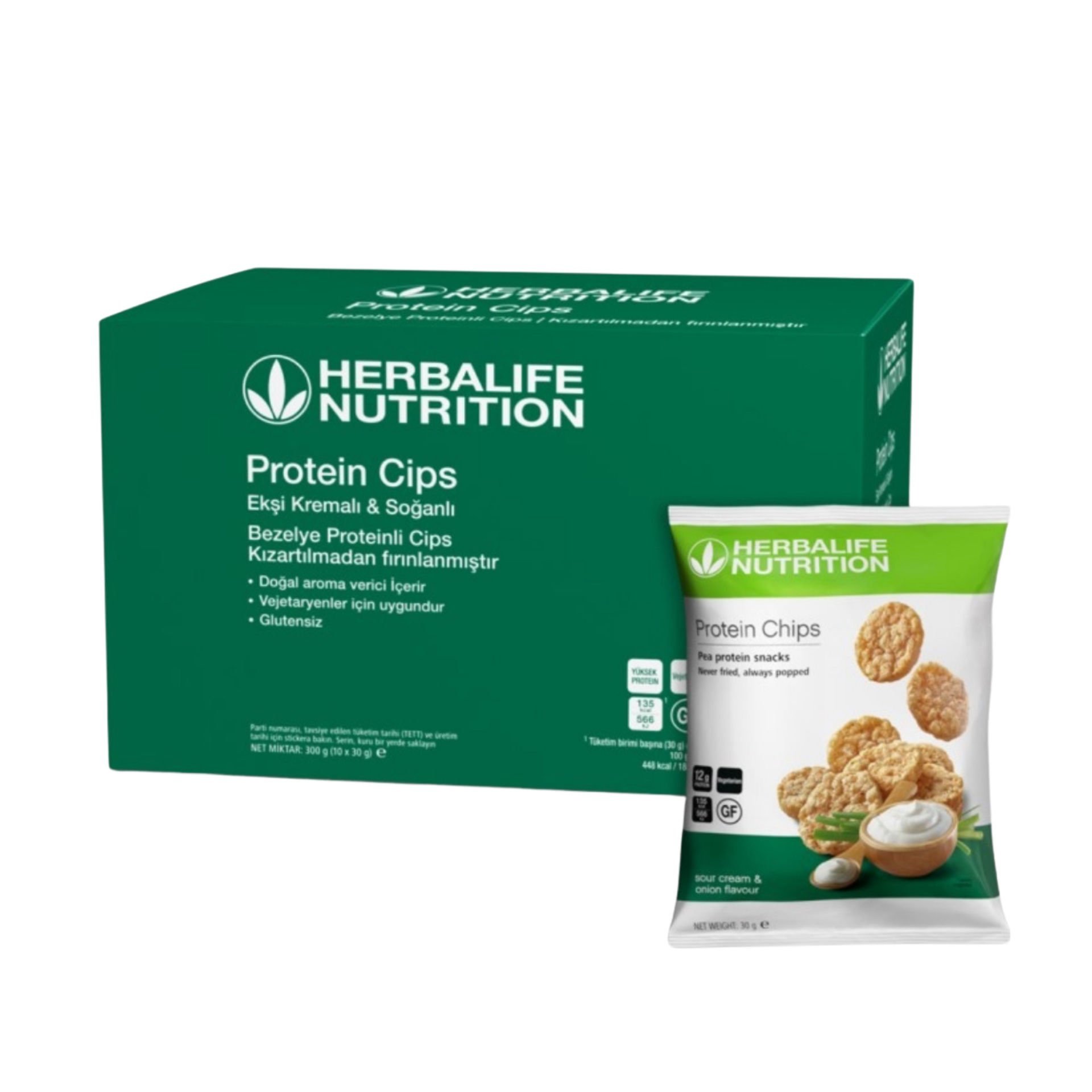 Ekşi Kremalı & Soğanlı Herbalife Cips 10x30