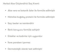 Herbal Aloe Saç Kremi 250 ml