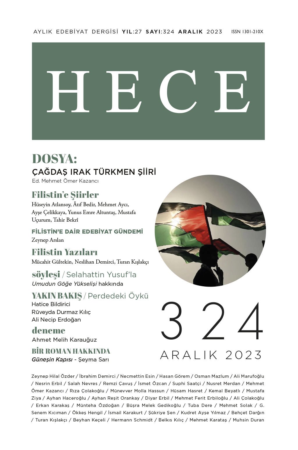 Hece Dergisi 324.Sayı Aralık 2023