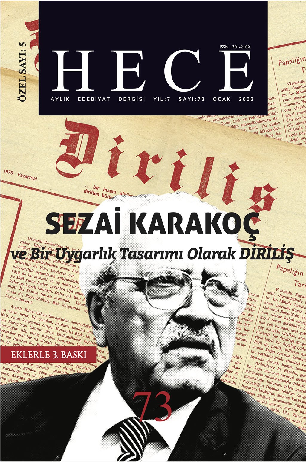 Sezai Karakoç Özel Sayısı 73. Sayı Ocak 2003