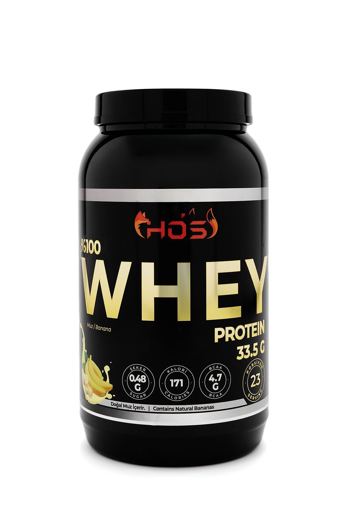 HOS %100 Whey Protein | Muz Aromalı - 748Gr