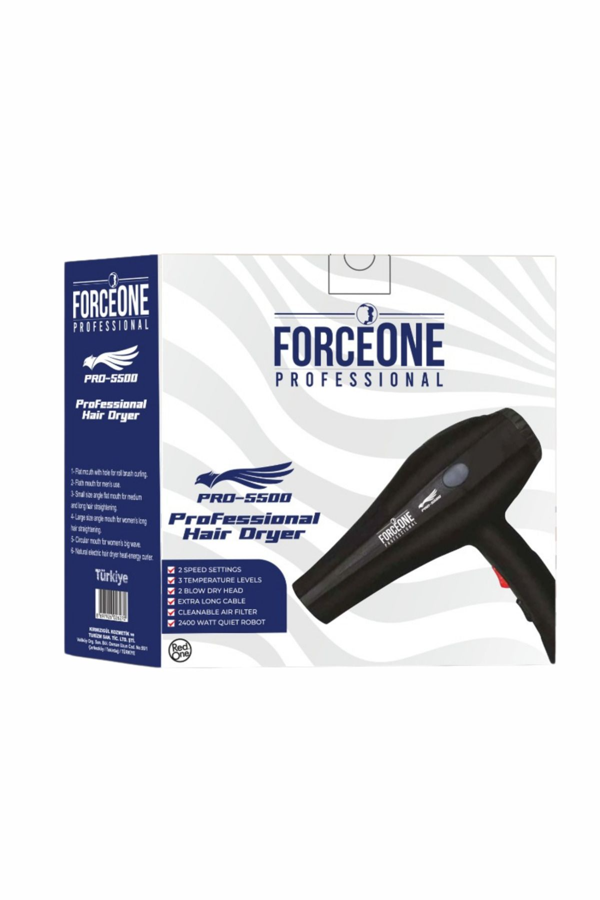 FORCEONE PRO - 5500 FÖN MAKİNESİ 2400 WATT