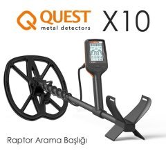 Quest X10 Dedektör - 28cm Başlıklı