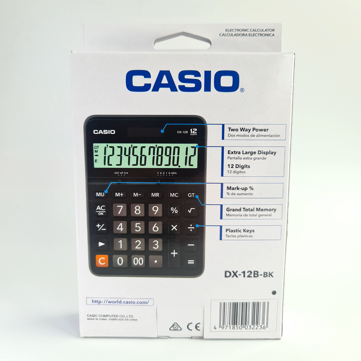 Casıo Hesap Makinesi 12 Hane (Dx-12B)