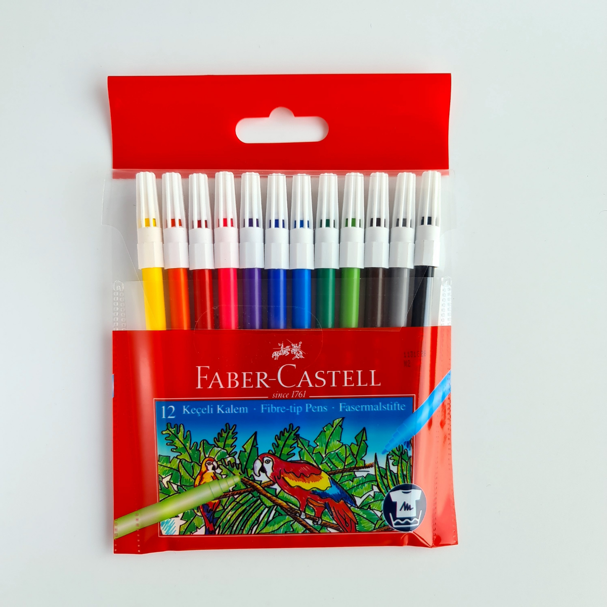 Faber Castel Keçeli Kalem 12 Renk Yıkanabilir