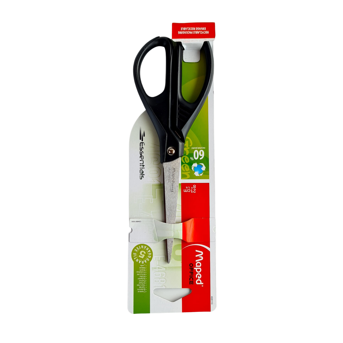  Maped Makas Essentıals Green Asimetrik 21Cm