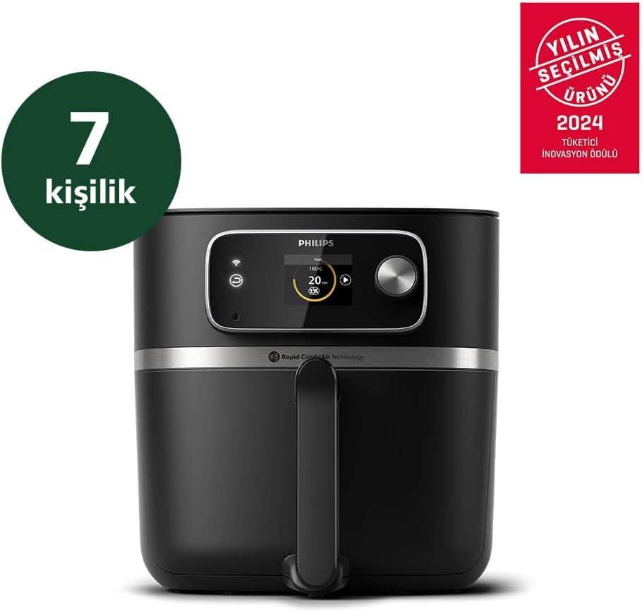 Philips HD9880/90 Airfryer 7000 Serisi XXL Connected, Gıda Termometreli, 2 kg, 8.3 L Kapasite