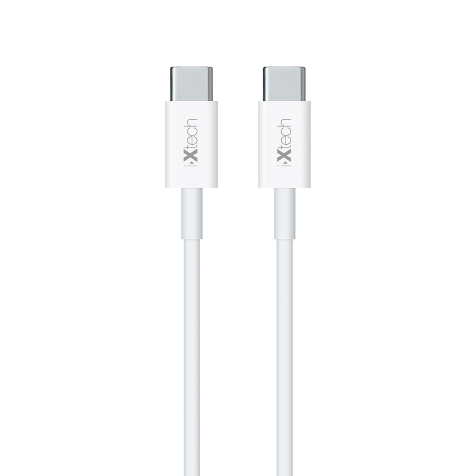 I-XTECH Ix-Uc012-Mgl Magnolia Type-C To Type-C 1 m Cable, White I-XTECH Ix-Uc012-Mgl Magnolia Type-C To Type-C 1 m Cable, White