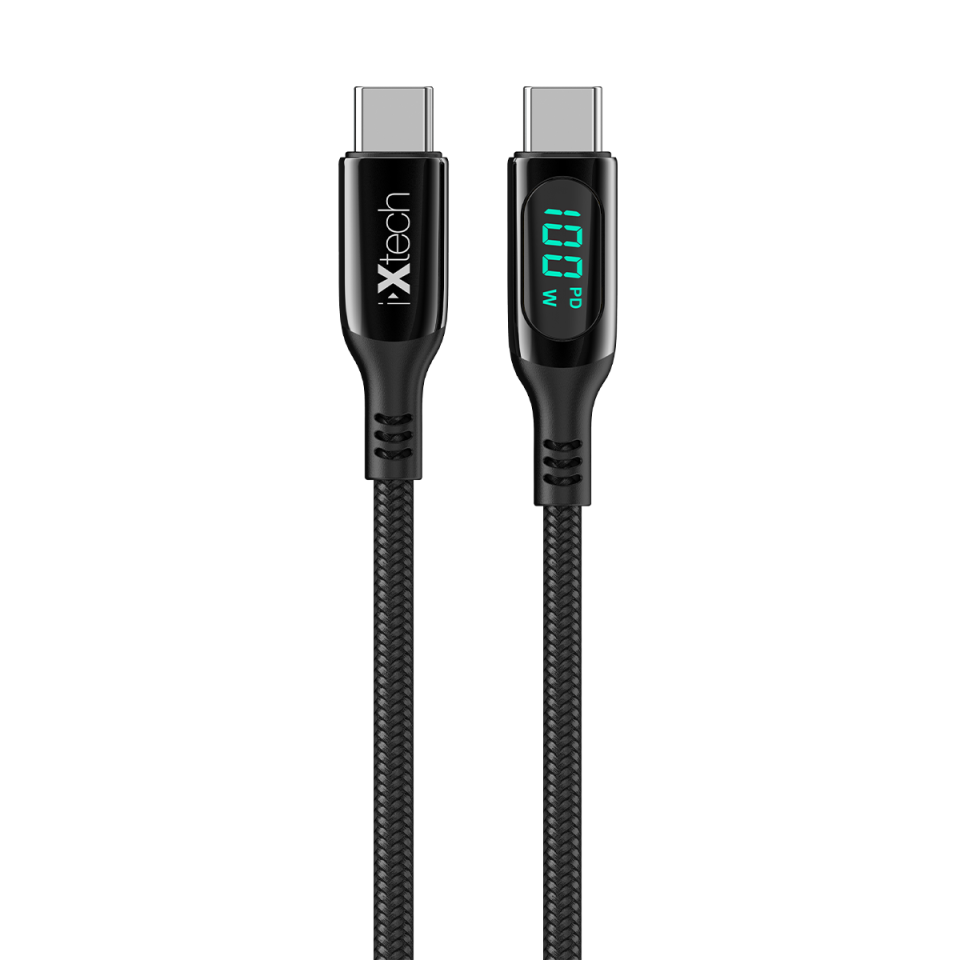 I-XTECH Ix-Uc012-Blu Lotus Type-C To Type-C 1 m Cable, White I-XTECH Ix-Uc012-Blu Lotus Type-C To Type-C 1 m Cable, White