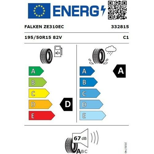 Falken 195/50 R15 82V Ziex Ze310 Ecorun Oto Yaz Lastiği ( Üretim Yılı: 2024 )