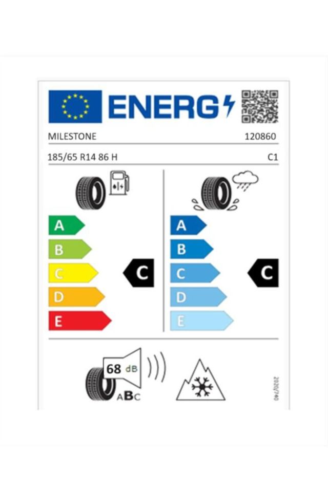 Milestone 185/65 R14 Tl 86h Carmile Oto Yaz Lastiği (Üretim Tarihi:2024)