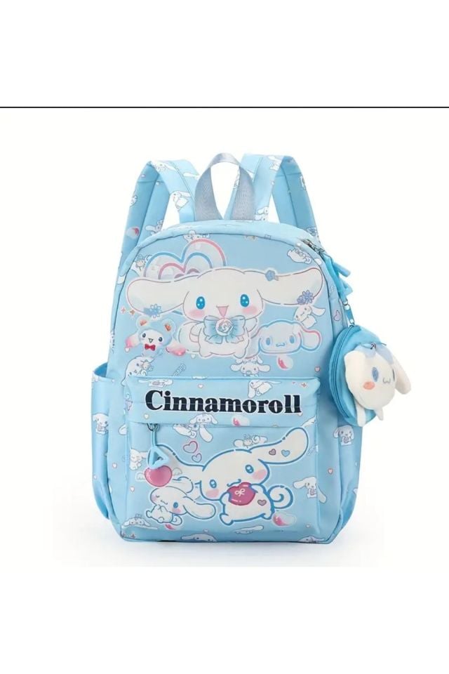 Sanrio Cinnamoroll Karakterli Mavi Renk Küçük Boy Çanta / Anaokulu & Kreş Için Sırt Çantası