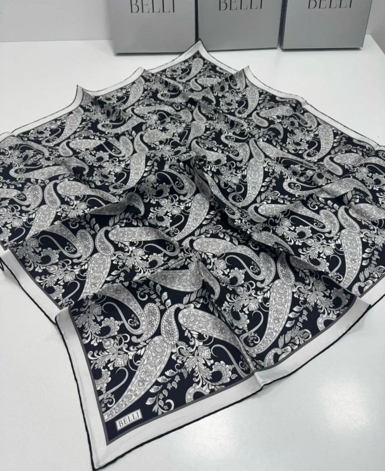 Belli İpek Eşarp 2025 İlkbahar-Yaz - 4101D-83 Sura