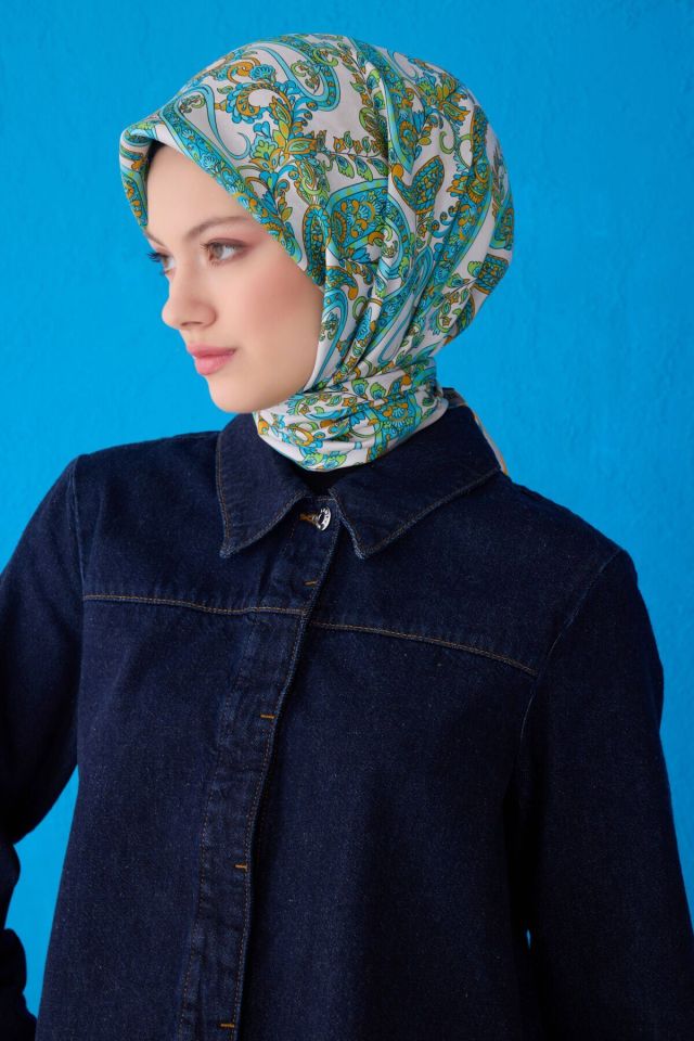 Belli İpek Eşarp 2025 İlkbahar-Yaz - 4101D-58 - Tivil