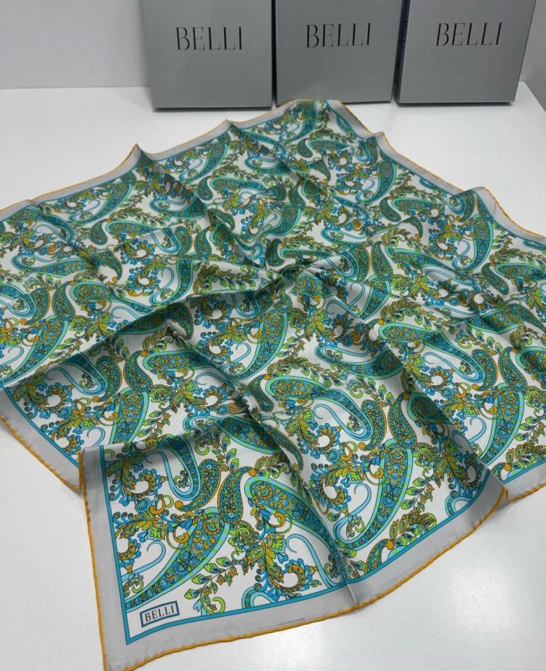 Belli İpek Eşarp 2025 İlkbahar-Yaz - 4101D-58 - Tivil