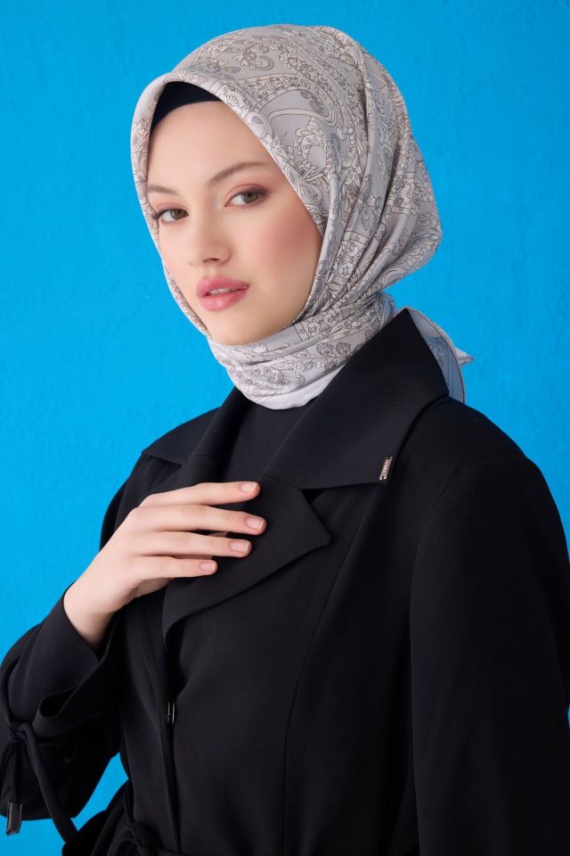 Belli İpek Eşarp 2025 İlkbahar-Yaz - 4101D-82 - Tivil