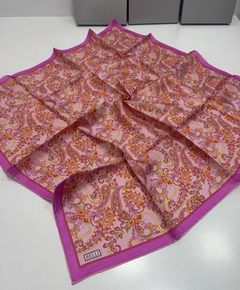 Belli İpek Eşarp 2025 İlkbahar-Yaz - 4101D-80 - Sura