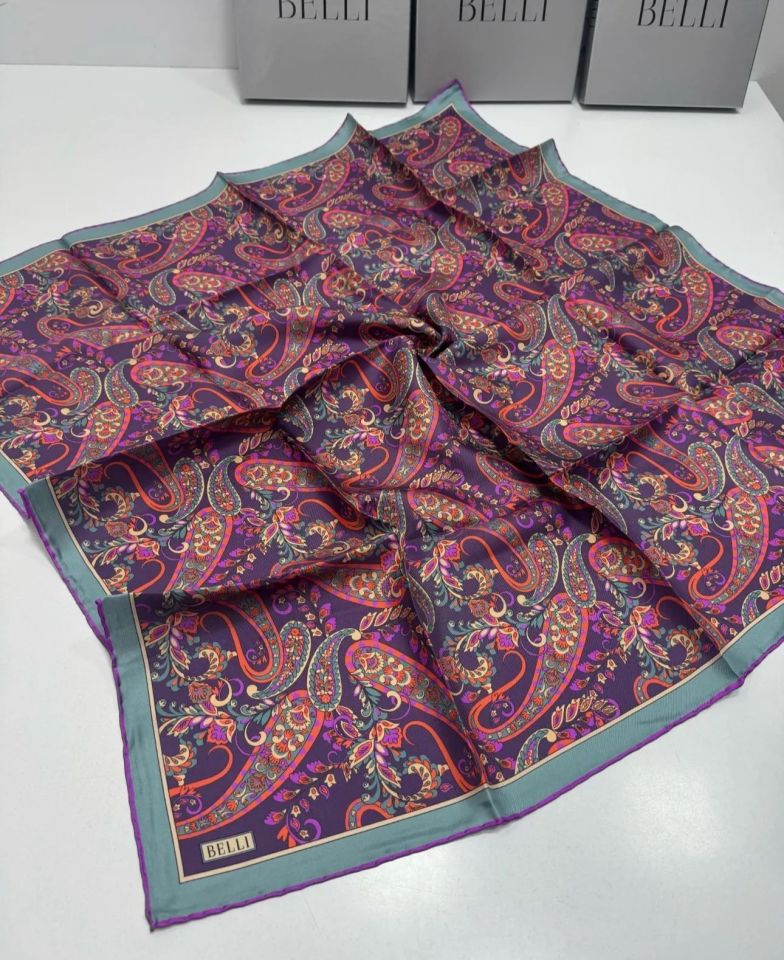 Belli İpek Eşarp 2025 İlkbahar-Yaz - 4101D-31-Sura