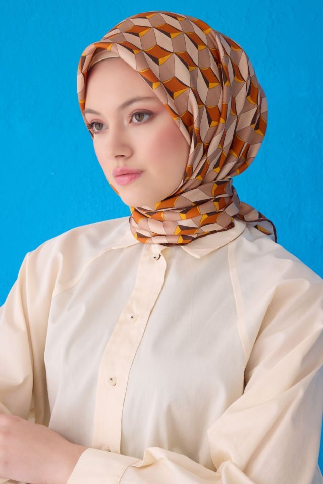 Belli İpek Eşarp 2025 İlkbahar-Yaz - 4112D-36 - Tivil