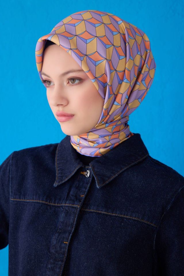 Belli İpek Eşarp 2025 İlkbahar-Yaz - 4112D-06- Tivil