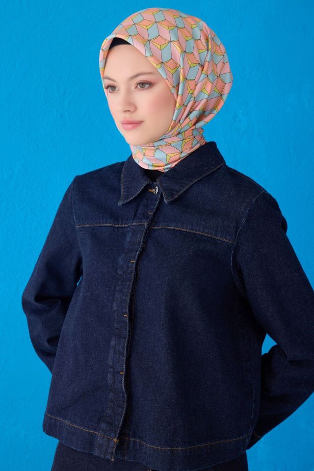 Belli İpek Eşarp 2025 İlkbahar-Yaz - 4112D-02- Tivil