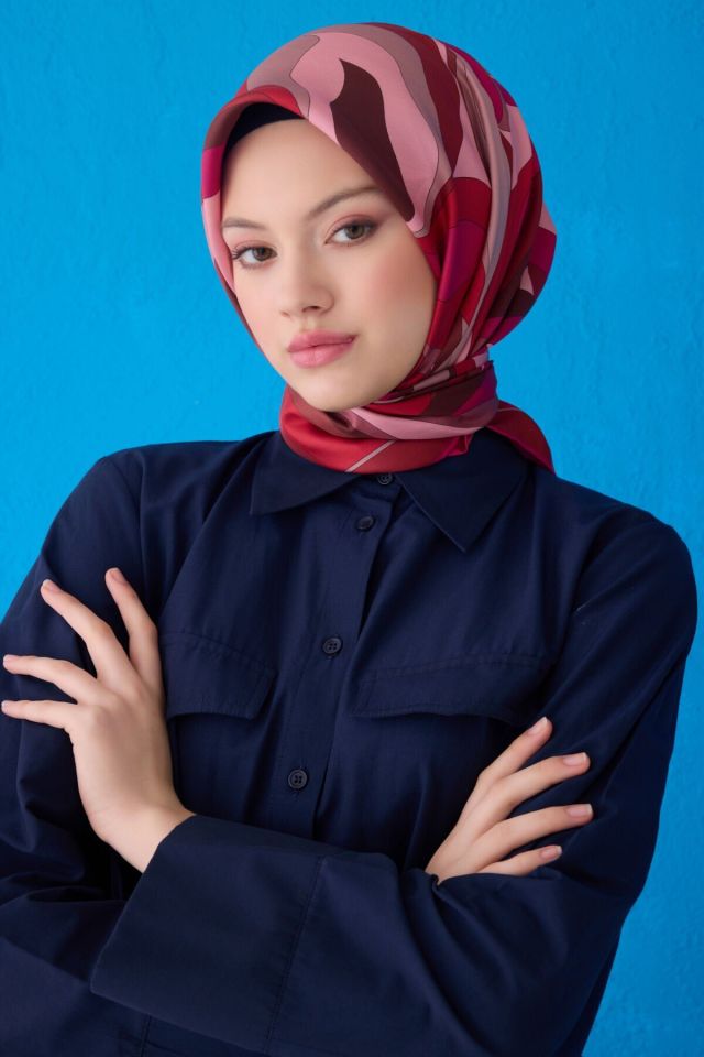 Belli İpek Eşarp 2025 İlkbahar-Yaz - 4108D-88 - Tivil