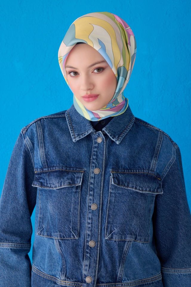 Belli İpek Eşarp 2025 İlkbahar-Yaz - 4108D-85 - Sura