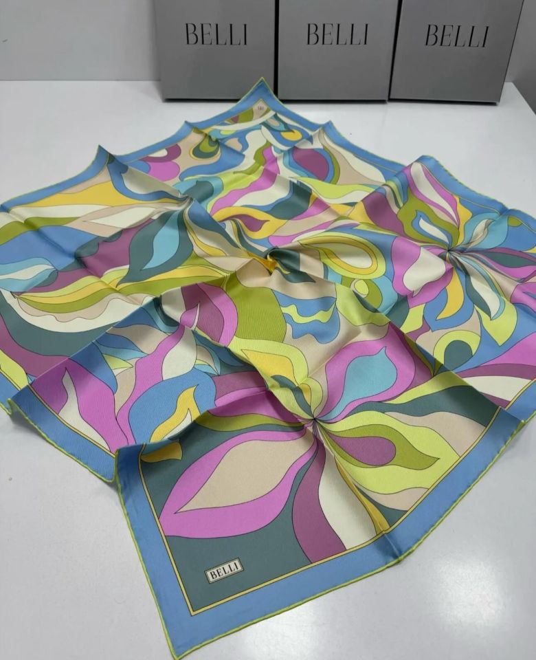 Belli İpek Eşarp 2025 İlkbahar-Yaz - 4108D-85 - Sura