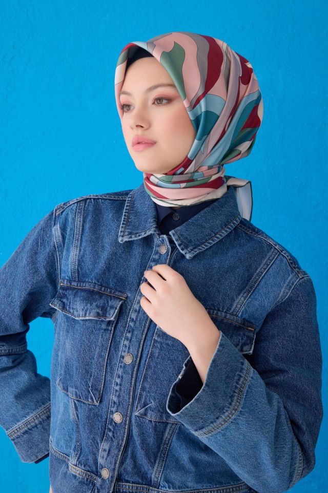 Belli İpek Eşarp 2025 İlkbahar-Yaz - 4108D-02-Sura