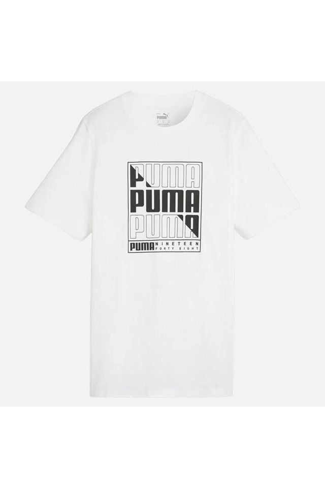 GRAPHICS PUMA Box Tee-PUMA White Erkek T-Shirt