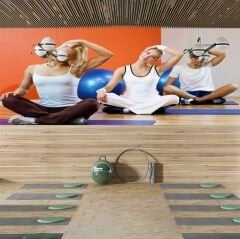 yoga-fitness salonu Duvar Kağıdı