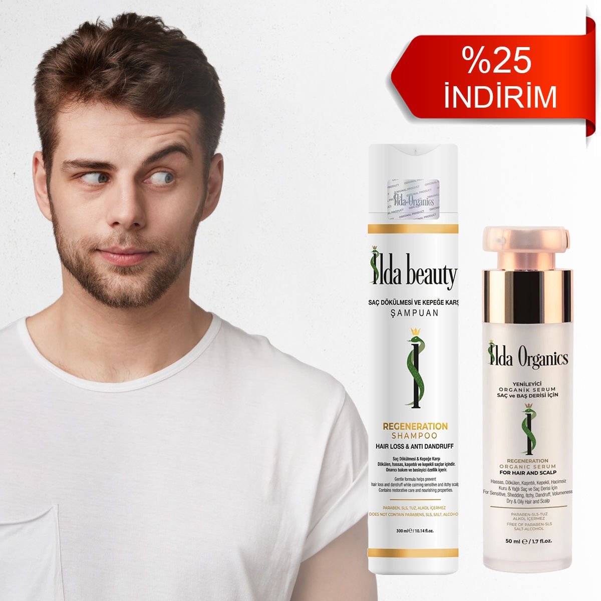 Tüm Saç Problemleri İçin Şampuan ve Serum