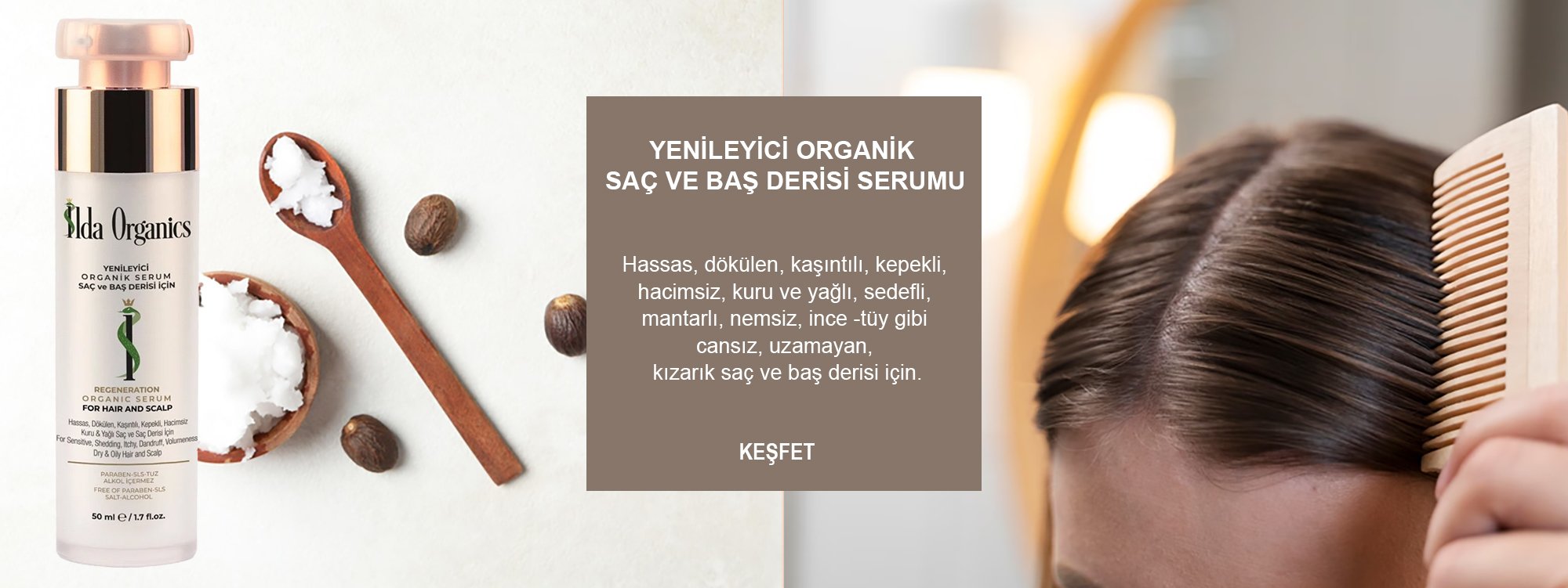 Yenileyici Organik Saç ve Baş Derisi Serumu