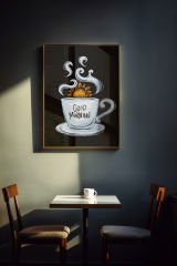 Coffe Temalı Canvas Tablo