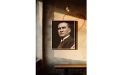 Atatürk Temalı Canvas Tablo