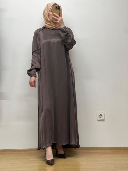 MissWhence Cupro Elbise 37801