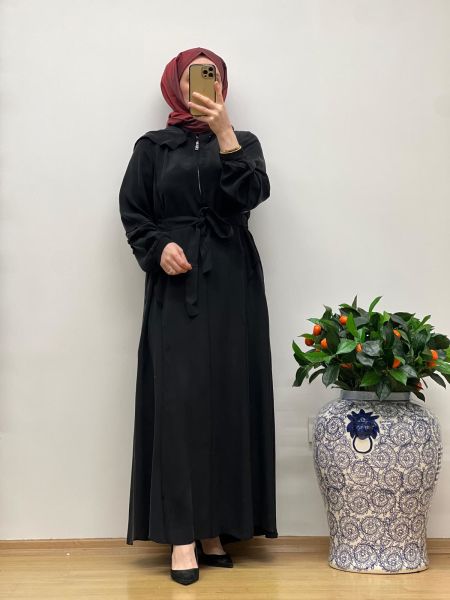 MissWhence Cupro Kapüşonlu Elbise 37811