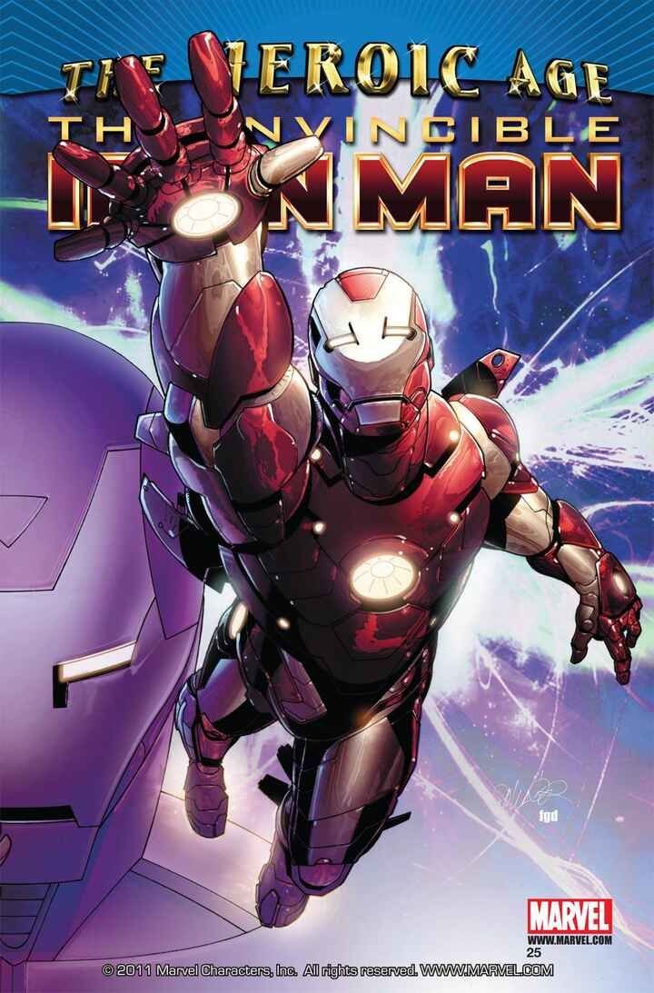 INVINCIBLE IRON MAN #25 (2010) SALVADOR LARROCA COVER