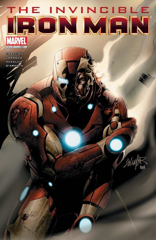 INVINCIBLE IRON MAN #33 (2010) SALVADOR LARROCA COVER