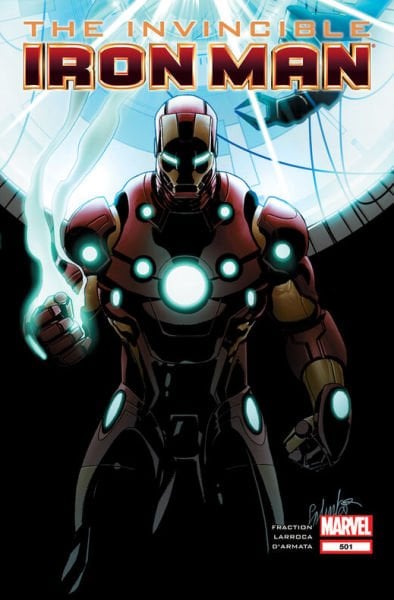 INVINCIBLE IRON MAN #501 (2011) SALVADOR LARROCA COVER