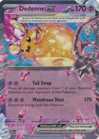 Dedenne ex - 093/193 - Ultra Rare Scarlet & Violet: Paldea Evolved Singles