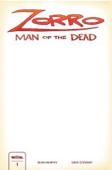 Zorro: Man of the Dead #1 Cover I Blank Cover