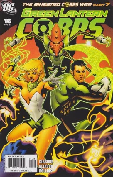 GREEN LANTERN CORPS #16 (2007) PATRICK GLEASON COVER