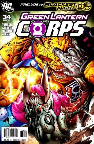 GREEN LANTERN CORPS #34 (2009) PATRICK GLEASON COVER