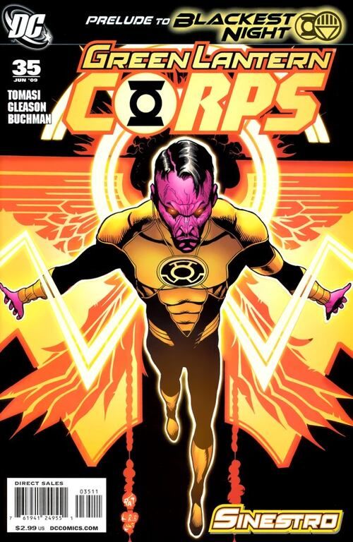 GREEN LANTERN CORPS #35 (2009) PATRICK GLEASON 2ND PRINTING COVER